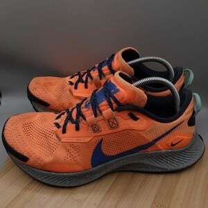 Nike Shoes Mens 11 Pegasus Trail 3 Orange Blue Running DA8697-800 Flaws